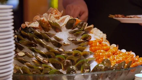 Buffet food Stock Footage 77405894