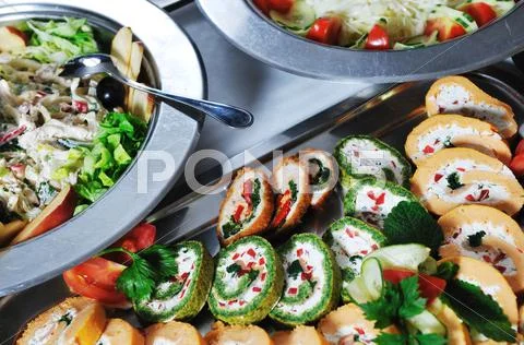 Buffet food Stock Photos