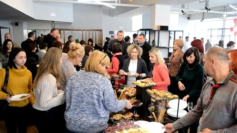 Buffet Stock Footage 99902452