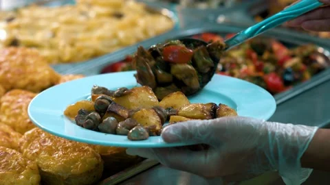 Buffet Stock-Footage 134470983