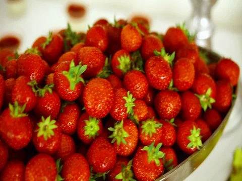 Buffet: fruits are beautiful on the table Stock Footage 77978019