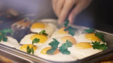 Buffet in the Hotel Dining Room Video stock 151292101