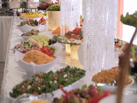 The buffet meals are on the table Vidéo 78520336