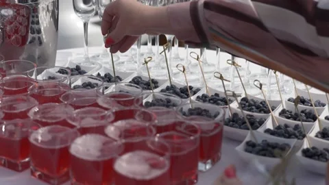 Buffet in nature Stock Footage 170527994