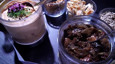 Buffet on a party Stock Footage 99007250