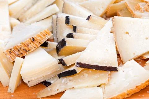 Buffet with pecorino cheese 스톡 사진