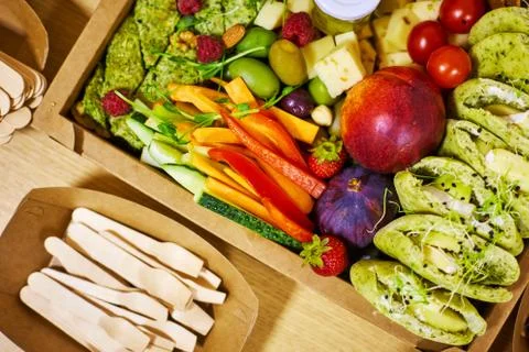 Buffet reception snacks 스톡 사진