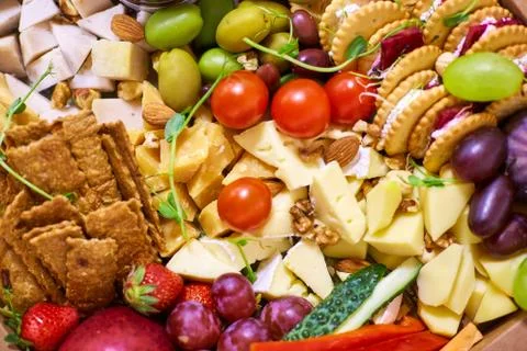 Buffet reception snacks Stock Photos