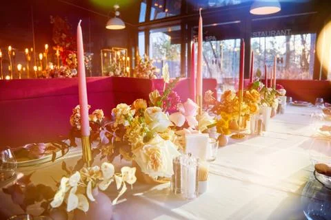 Buffet reception snacks Stock Photos