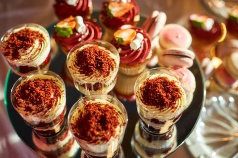 Buffet reception snacks Foto stock