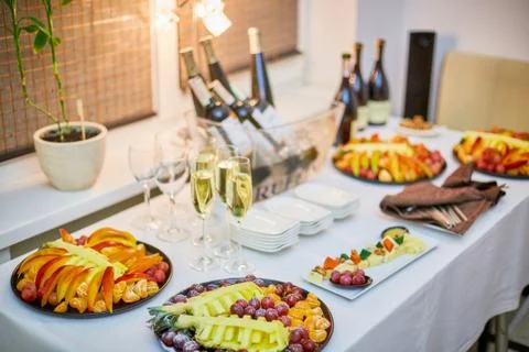 Buffet reception snacks 写真素材
