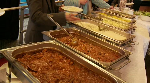 Buffet, Restaurant Stock Footage 652186