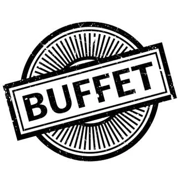 Buffet rubber stamp Stock Illustration