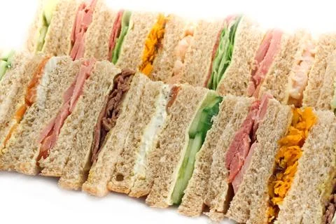 Buffet sandwich platter Stock Photos