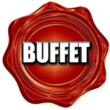 Buffet sign background Stock Illustration