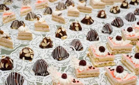 Buffet table dessert Stock Photos
