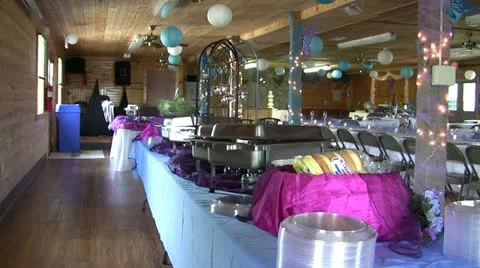 Buffet Table 스톡 동영상 11139394