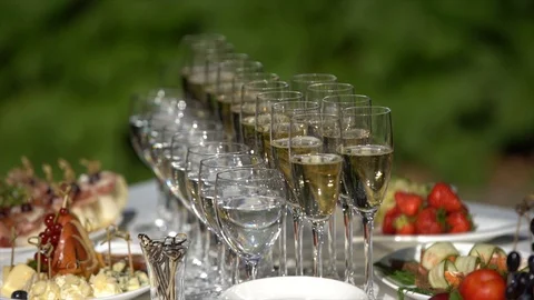 Buffet table Stock Footage 101732456