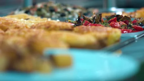 Buffet table Stock-Footage 134467612