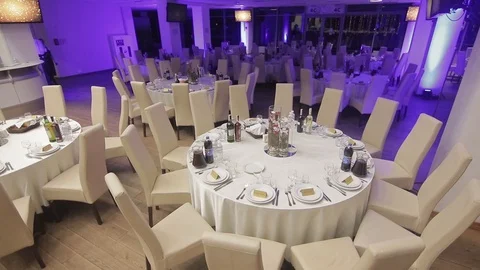 Buffet table with glasses of delicious red wine. Stockbeeldmateriaal 126265226