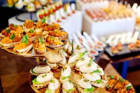 Buffet table Stock Photos