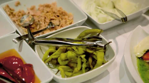 Buffet Variety Stock Footage 36051974
