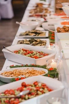 Buffet wedding drink snack Foto stock