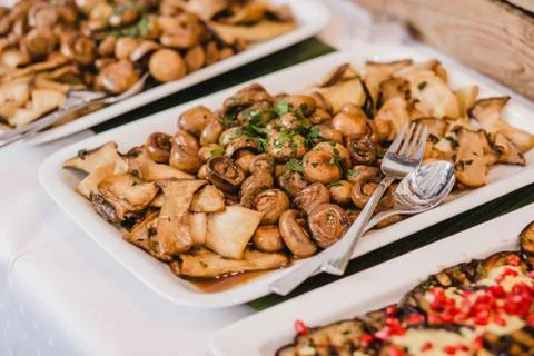 Buffet wedding drink snack Foto stock