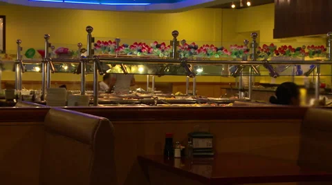 Buffet wide shot Stock Footage 41257619