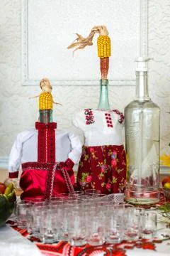 Buffets, appetizers, wedding table Stock Photos