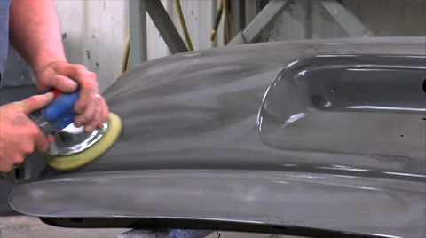 Buffing car door auto body Vidéo 40340664