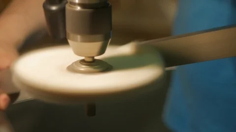 Buffing process by cloth wheel Stock Footage 108090132