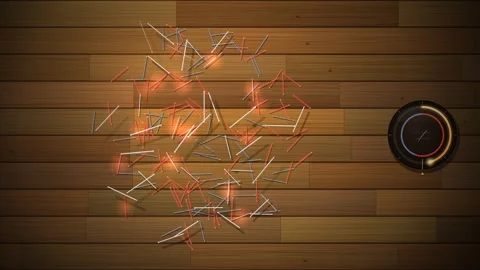 Buffon's Needle Experiment Estimating Pi With Falling Needles Animation Stockbeeldmateriaal 347526055