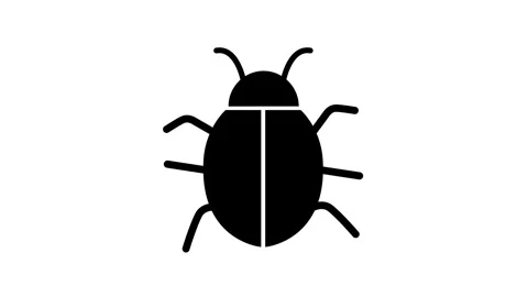 Bug animated icon. Insect line animation.Creeping creature. Crop damage reas Stock Footage 312041073