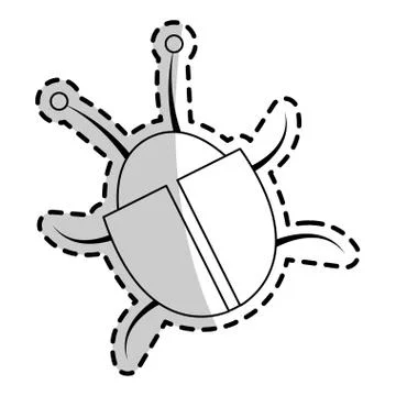 Bug beatle icon image Stock Illustration