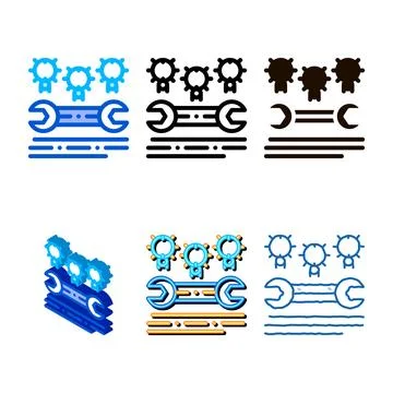 Bug beetle coding minimal system vector thin line icon Stock Illustration