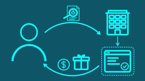 Bug Bounty researcher reports a vulnerability, owner fixes it, reward paid Иллюстрация