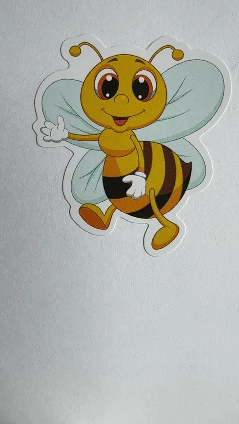 Bug Cartoon Character Stickers on White Background for Kids Editorial Use Stock Footage 312864738