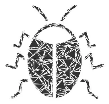Bug Collage of Triangles Stock Illustration