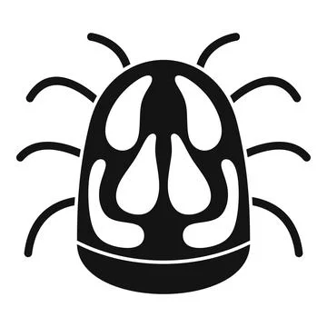 Bug disease icon, simple style Stock Illustration