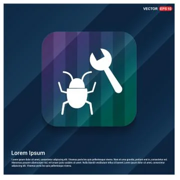 Bug Fixing Icon 스톡 일러스트