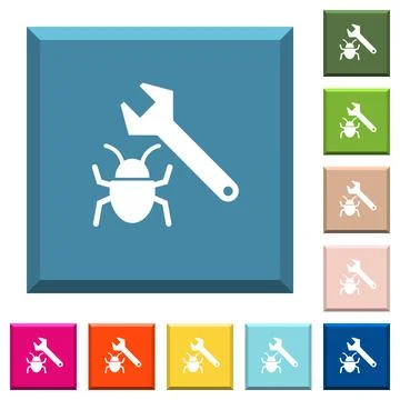 Bug fixing white icons on edged square buttons 스톡 일러스트