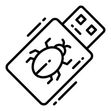 Bug Flash, Protection and security vector icons set cyber computer network .. Illustrazione stock