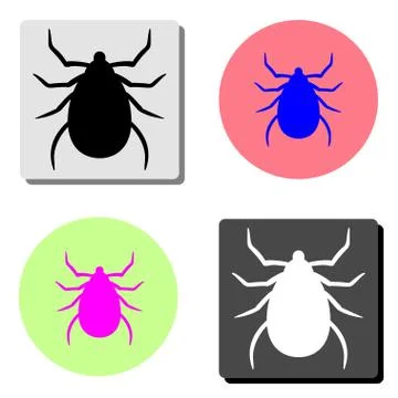 Bug. flat vector icon Stock Illustration