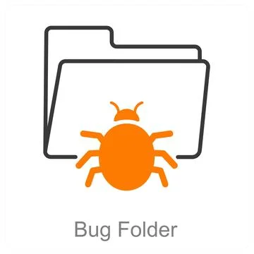 Bug Folder Stock Illustration