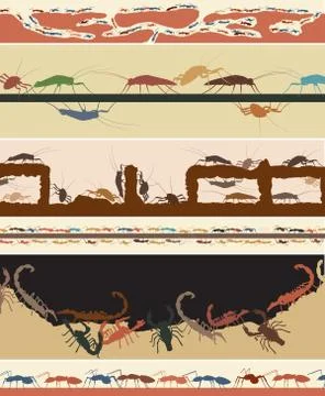 Bug foregrounds Illustrazione stock