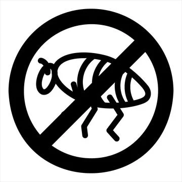 Bug glyph icon vector illustration isolated on white background Stock Illustration