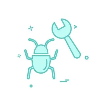 Bug icon design vector Stock Illustration
