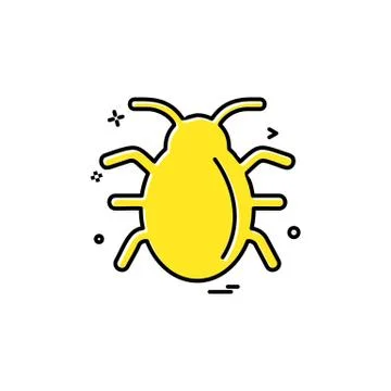 Bug icon design vector 스톡 일러스트