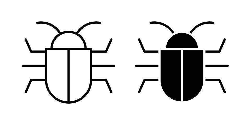 Bug icon graphic design. web icons vectors Stock-Illustration